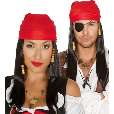 Fiestas Guirca - Piratenperuka & Bandana - Kostuumaccessoire Fiestas Guirca - Piratenperuka & Bandana - Kostuumaccessoire