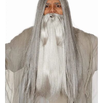 Guirca Gandalf šedá extra dlouhá vousy - Kostýmový doplněk Guirca Gandalf šedá extra dlouhá vousy - Kostýmový doplněk
