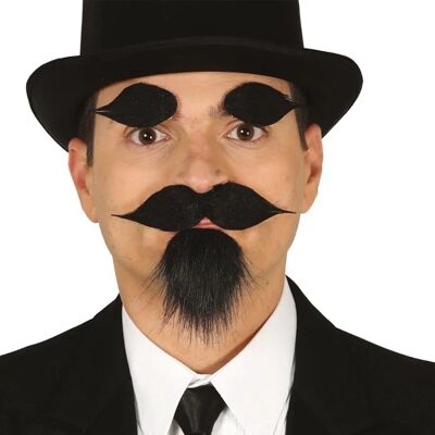 Guirca Pizzetto, Sopracciglia e Barba con Adesivo - Accessori Costumi Guirca Pizzetto, Sopracciglia e Barba con Adesivo - Accessori Costumi