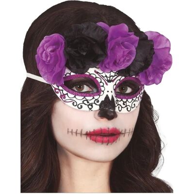 Guirca Catrina Blomsterkarnevalsmask - Festival Tillbehör Guirca Catrina Blomsterkarnevalsmask - Festival Tillbehör