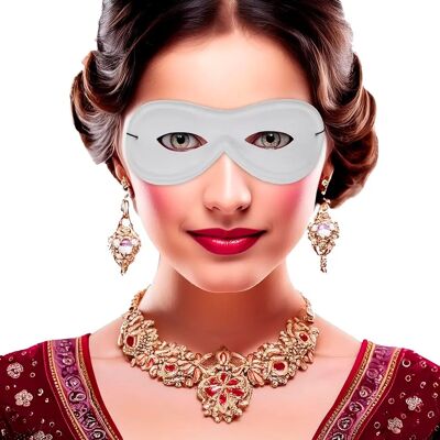 Maschera di Pierrot Guirca - In vari colori - Accessorio per costumi Maschera di Pierrot Guirca - In vari colori - Accessorio per costumi