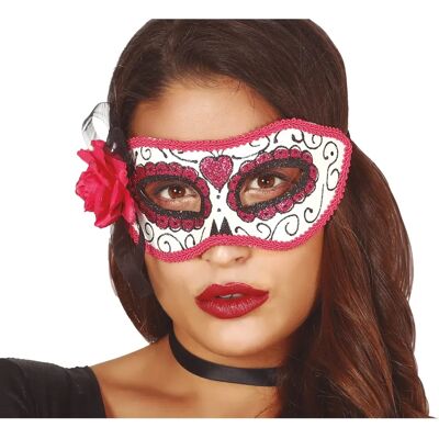 Masque Rose Jour des Morts DISFRAZZES - Masque Masque Rose Jour des Morts DISFRAZZES - Masque
