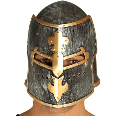 Casque de chevalier médiéval authentique - Accessoire de costume - Publicité Casque de chevalier médiéval authentique - Accessoire de costume - Publicité