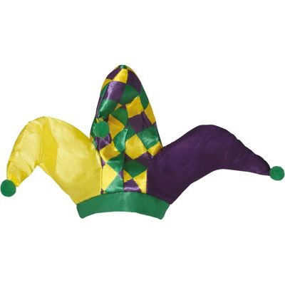 Clownhatt med 3 spetsar Karnevalsklädesaccessoar Clownhatt med 3 spetsar Karnevalsklädesaccessoar