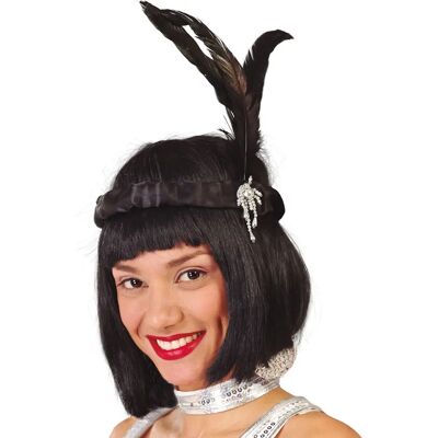 Peřová čelenka - Elegantní styl Charleston Peřová čelenka - Elegantní styl Charleston