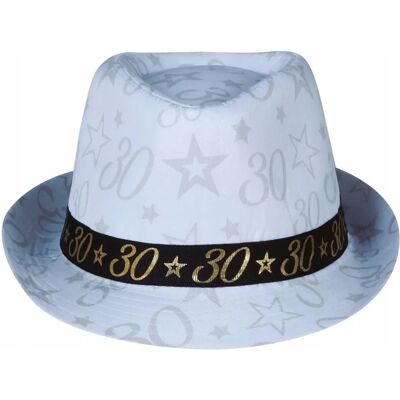 Boland G13208 Chapeau Fedora blanc - Chapeau - Publicité Boland G13208 Chapeau Fedora blanc - Chapeau - Publicité
