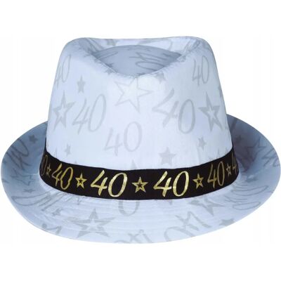 Guirca Modelo Sombrero de gangster blanco - sombrero Guirca Modelo Sombrero de gangster blanco - sombrero