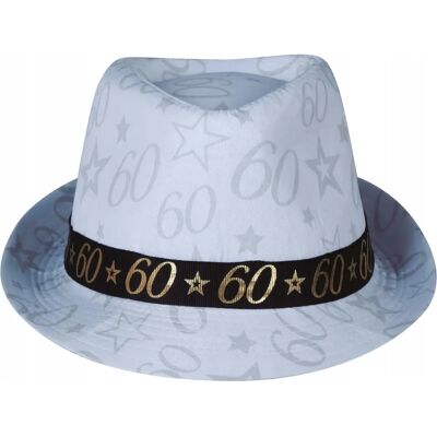 Guirca Sombrero de gánster blanco - 60 años Guirca Sombrero de gánster blanco - 60 años