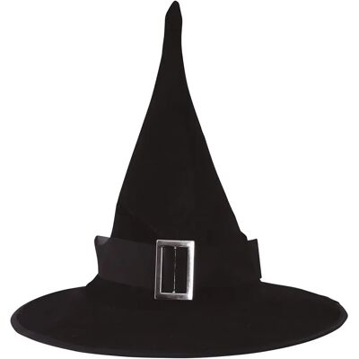 Chapeau de sorcière en velours - Taille unique - Accessoire de déguisement d'Halloween Chapeau de sorcière en velours - Taille unique - Accessoire de déguisement d'Halloween