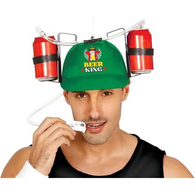 Guirca Sombrero con Porta Bebidas - Beer King Accesorio Guirca Sombrero con Porta Bebidas - Beer King Accesorio