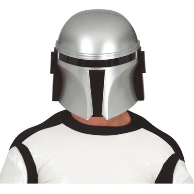 Casco de Soldado Espacial Plateado Guirca - Accesorio de Disfraz Casco de Soldado Espacial Plateado Guirca - Accesorio de Disfraz