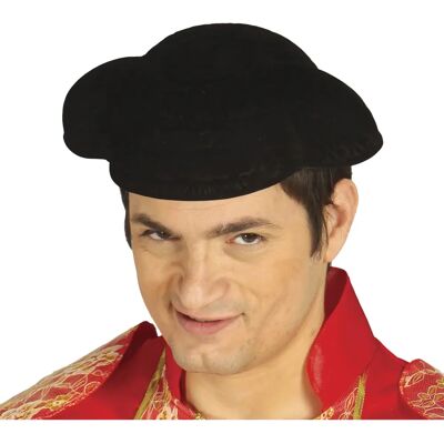 Generisk fluffig svart torero-hatt Generisk fluffig svart torero-hatt