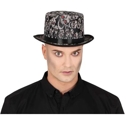 Guirca Cylindriskt hatt med skallar - hatt Guirca Cylindriskt hatt med skallar - hatt