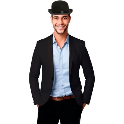 Chapeau en feutre noir DISFRAZZES - Accessoire unisexe élégant Chapeau en feutre noir DISFRAZZES - Accessoire unisexe élégant