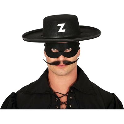 Cappello Zorro - Accessorio costume - Feltro - Taglia universale Cappello Zorro - Accessorio costume - Feltro - Taglia universale