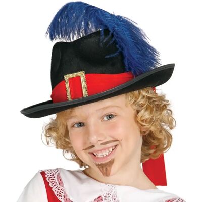 DISFRAZZES Chapeau Mousquetaire Enfant - Chapeau - Publicité DISFRAZZES Chapeau Mousquetaire Enfant - Chapeau - Publicité