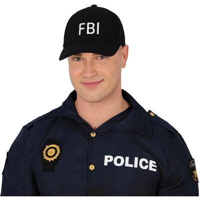 Fekete FBI-sapka felnőtteknek Fekete FBI-sapka felnőtteknek