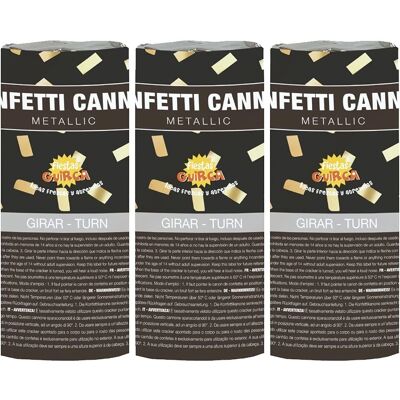 Set di 3 cannoni d'oro Guirca da 10,5cm Set di 3 cannoni d'oro Guirca da 10,5cm