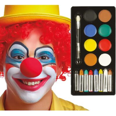 DISFRAZZES Tvářenka - 8 Barev - Vhodné na karneval a Halloween DISFRAZZES Tvářenka - 8 Barev - Vhodné na karneval a Halloween