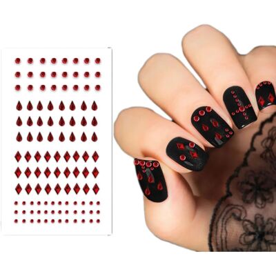 Guirca Nagelstickers - Rood - Nagelkunst-accessoires Guirca Nagelstickers - Rood - Nagelkunst-accessoires
