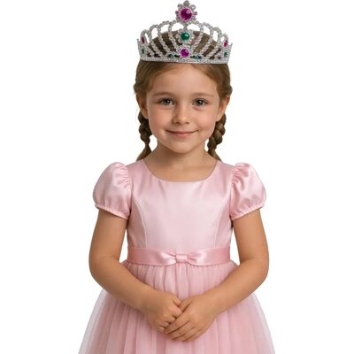 DISFRAZZES Zilveren Prinses Diadeem - Haarband DISFRAZZES Zilveren Prinses Diadeem - Haarband