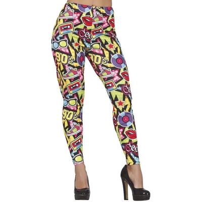 Leggings stampati anni '90 Guirca per adulti - Abbigliamento retrò Leggings stampati anni '90 Guirca per adulti - Abbigliamento retrò