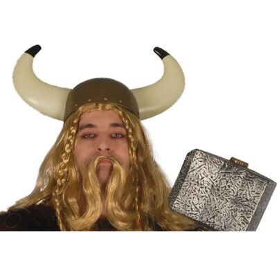 Casque Viking avec Cornes - Accessoire de Costume Casque Viking avec Cornes - Accessoire de Costume