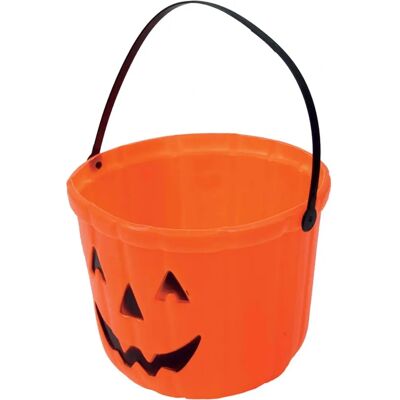 Panier Halloween Citrouille - Plastique, 20cm - Publicité Panier Halloween Citrouille - Plastique, 20cm - Publicité