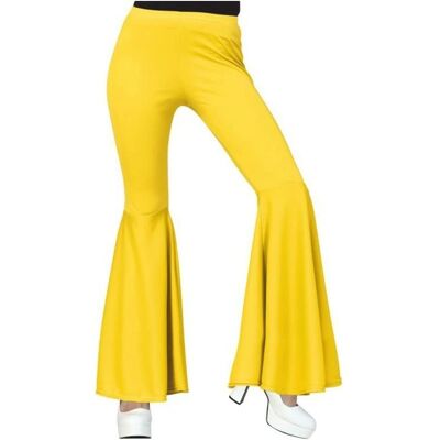 Pantalon flare jaune 70s - Déguisement fête Pantalon flare jaune 70s - Déguisement fête
