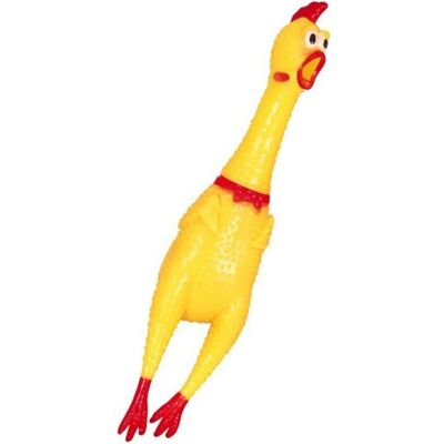 Gioco di gomma pollo - 38cm con suono Guirca Gioco di gomma pollo - 38cm con suono Guirca