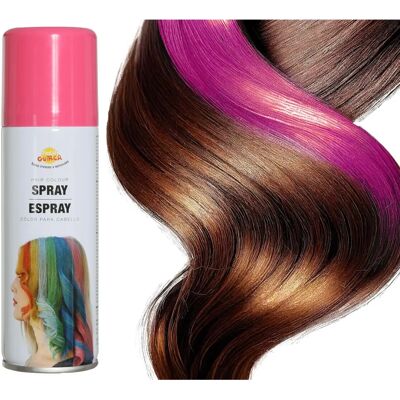 Spray de Cabelo Rosa Guirca - Fantasias & Halloween - Spray para cabelo Spray de Cabelo Rosa Guirca - Fantasias & Halloween - Spray para cabelo