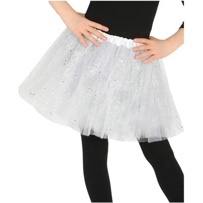 Tutu Blanc avec Sequins de My Other Me - Taille Enfant Tutu Blanc avec Sequins de My Other Me - Taille Enfant