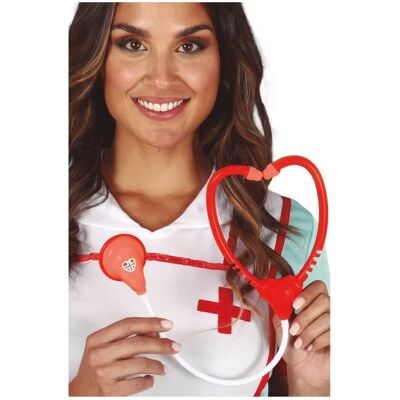 DisfraZZes Rood en Wit Medisch Stethoscoop - Kostuum Accessoire DisfraZZes Rood en Wit Medisch Stethoscoop - Kostuum Accessoire
