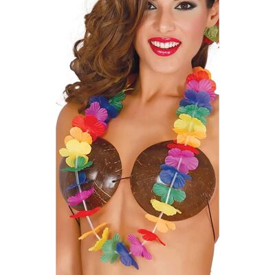 DISFRAZZES Färgglad hawaiiansk halsband - Kostymtillbehör DISFRAZZES Färgglad hawaiiansk halsband - Kostymtillbehör