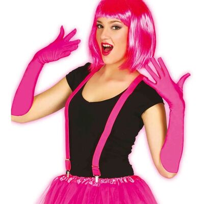 Disfrazzes Bretelles - Fuchsia Néon - Suspenders Disfrazzes Bretelles - Fuchsia Néon - Suspenders