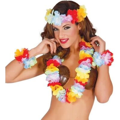 Ensemble de costume hawaïen Worten - Bandeau, Collier, Bracelets Ensemble de costume hawaïen Worten - Bandeau, Collier, Bracelets