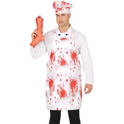 Kit costume chef insanguinato - 55x70 cm Kit costume chef insanguinato - 55x70 cm