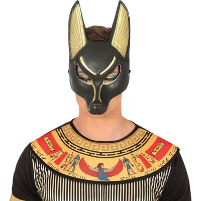 Máscara Egípcia de Anubis em PVC da Guirca para Adultos Máscara Egípcia de Anubis em PVC da Guirca para Adultos