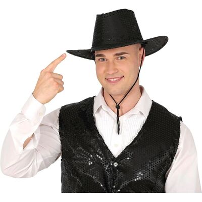 Guirca Cowboyhoed met pailletten - Volwassen - Verschillende kleuren Guirca Cowboyhoed met pailletten - Volwassen - Verschillende kleuren