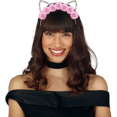 Cerchietto per gatto adulto - Fiori metallici Cerchietto per gatto adulto - Fiori metallici