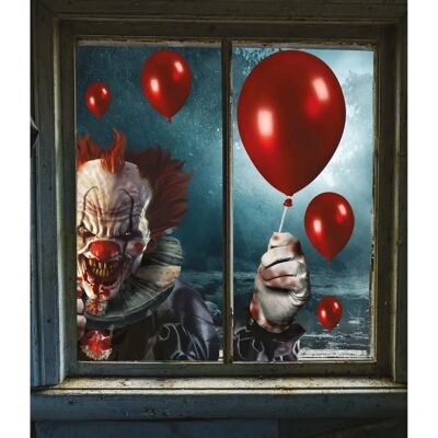 Guirca Clown in telo elettrostatico - Decoration for Window - 60x80 cm Guirca Clown in telo elettrostatico - Decoration for Window - 60x80 cm