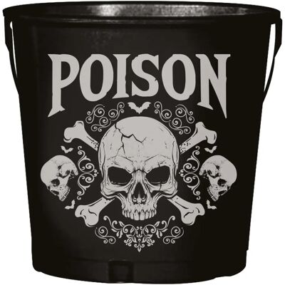 Guirca - Cubo di metallo Veleno 19x23 cm - Black - Prop Guirca - Cubo di metallo Veleno 19x23 cm - Black - Prop
