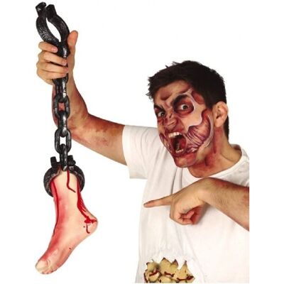 Řetěz Guirca s krvavou nohou - Příslušenství na Halloween Řetěz Guirca s krvavou nohou - Příslušenství na Halloween