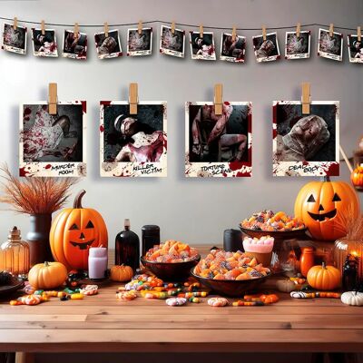 Guirca Guirlande - Meurtre d'Halloween - 274 cm Guirca Guirlande - Meurtre d'Halloween - 274 cm