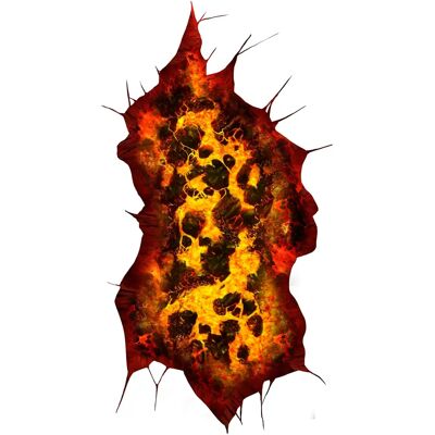 Guirca Plak voor Vloer Lava 30x90cm - Vloer Plak Guirca Plak voor Vloer Lava 30x90cm - Vloer Plak