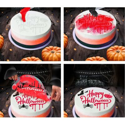 Guirca Modèle pour Décoration de Gâteau Happy Halloween - Gabarit de Décoration Guirca Modèle pour Décoration de Gâteau Happy Halloween - Gabarit de Décoration