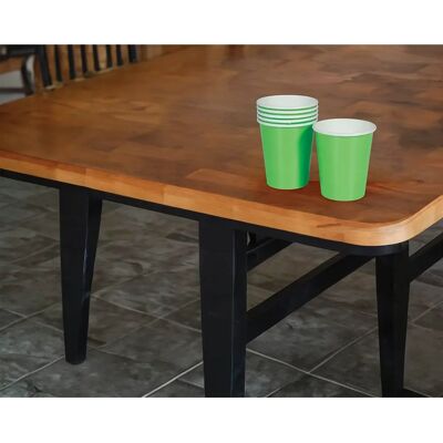 Gobelets Jetables Vert Néon Guirca - Lot de 6, 240ml, 90cm Gobelets Jetables Vert Néon Guirca - Lot de 6, 240ml, 90cm