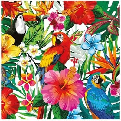 Guirca Hawaiipapierservietten - Pack von 12 - 33x33 cm Guirca Hawaiipapierservietten - Pack von 12 - 33x33 cm