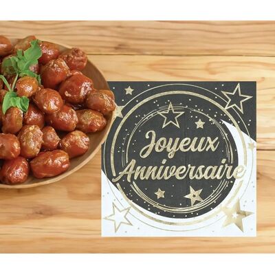 Serviettes GUIRCA Joyeux Anniversaire - Pack de 12 33x33cm Serviettes GUIRCA Joyeux Anniversaire - Pack de 12 33x33cm