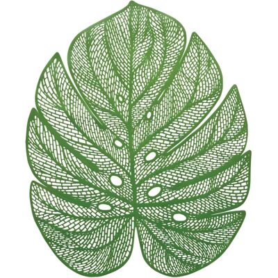 Guirca Sous-plat Feuille PVC Vert 45 cm - Trivet Guirca Sous-plat Feuille PVC Vert 45 cm - Trivet